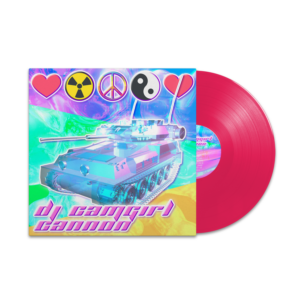 DJ CAMGIRL - CANNON & Problems - Hot Pink Vinyl Record